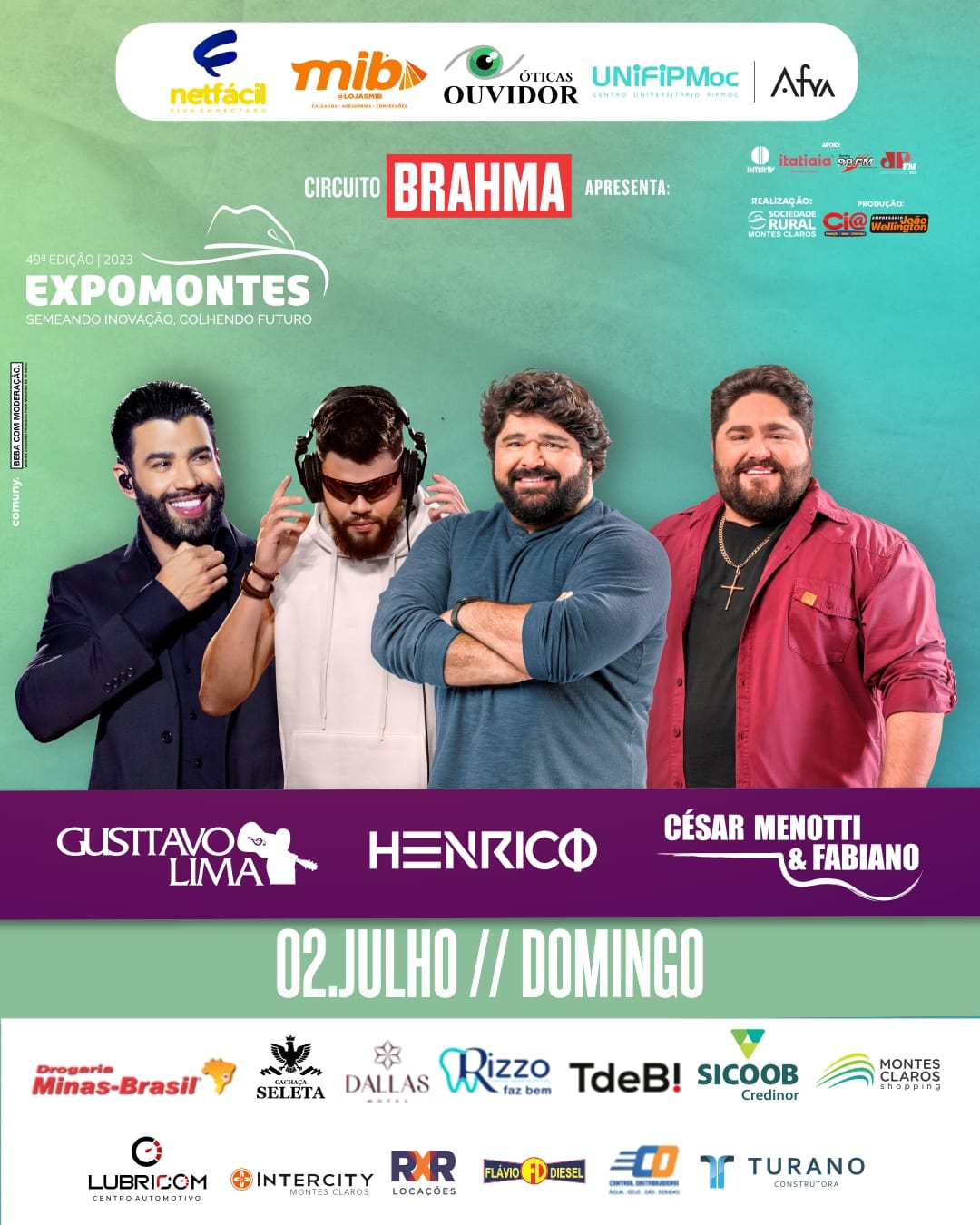 “Ronda na Expomontes”: César Menotti & Fabiano no dia 2 de julho