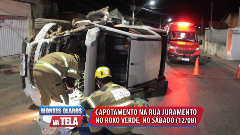 ”Montes Claros na Tela”: Acidente na Rua Juramento, no Roxo Verde na noite de sábado (12/08)