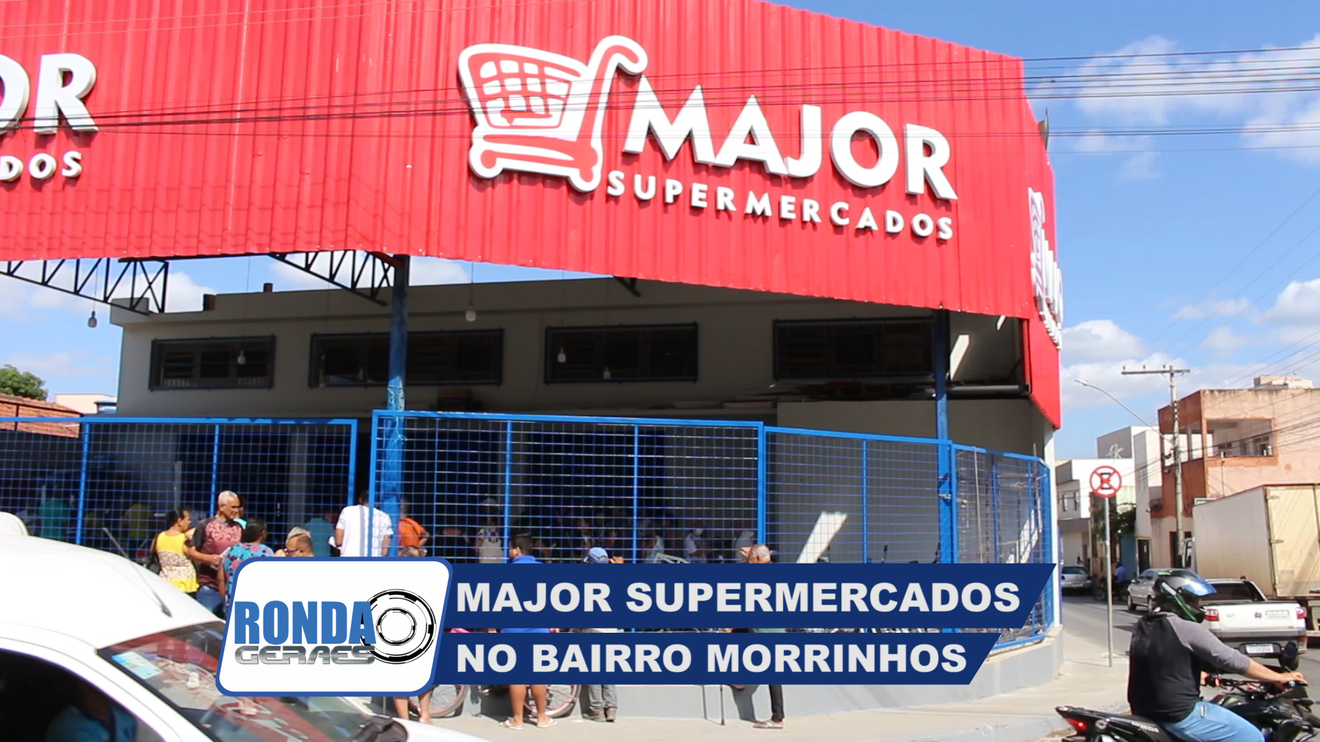 “Ronda Geraes” na inauguração do Major Supermercados no Bairro Morrinhos, em Montes Claros