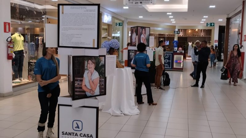 Exposição de fotos alerta sobre o AVC no Montes Claros Shopping
