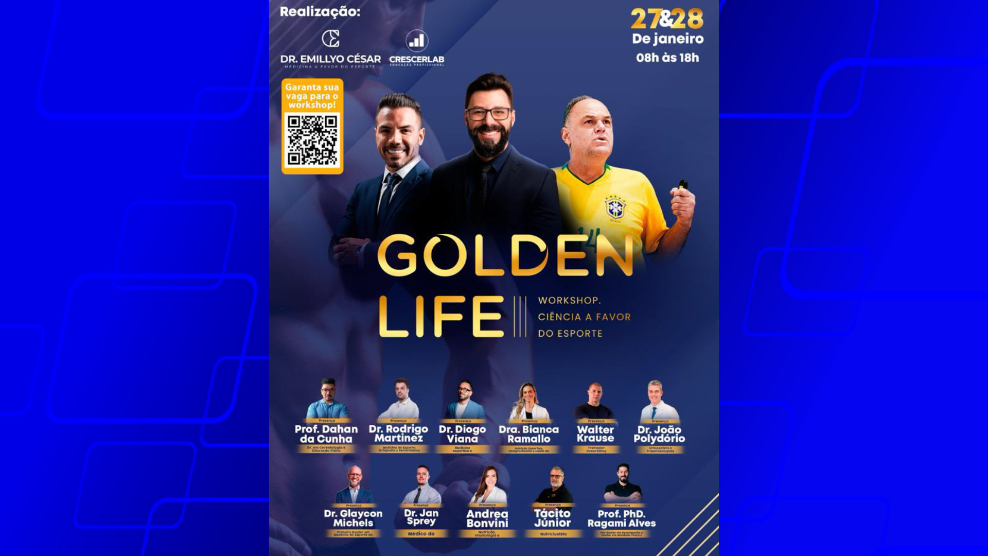 Montes Claros recebe evento Golden Life – Workshop: Ciência a Favor do Esporte !