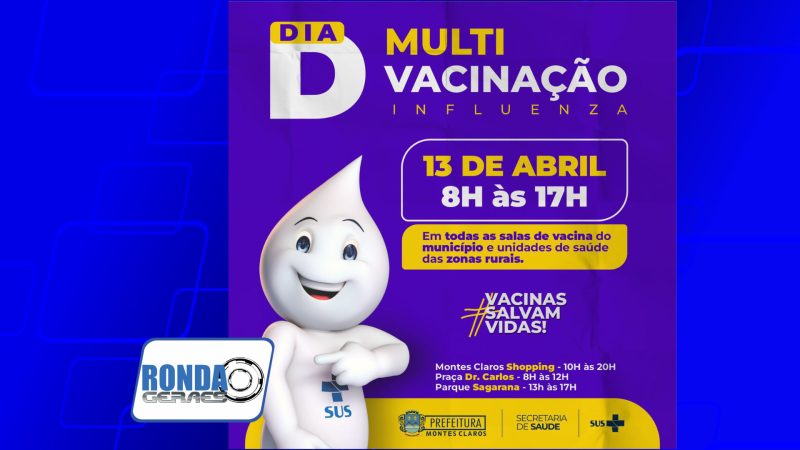 Neste Sábado: Campanha Dia D – Multi Vacinação