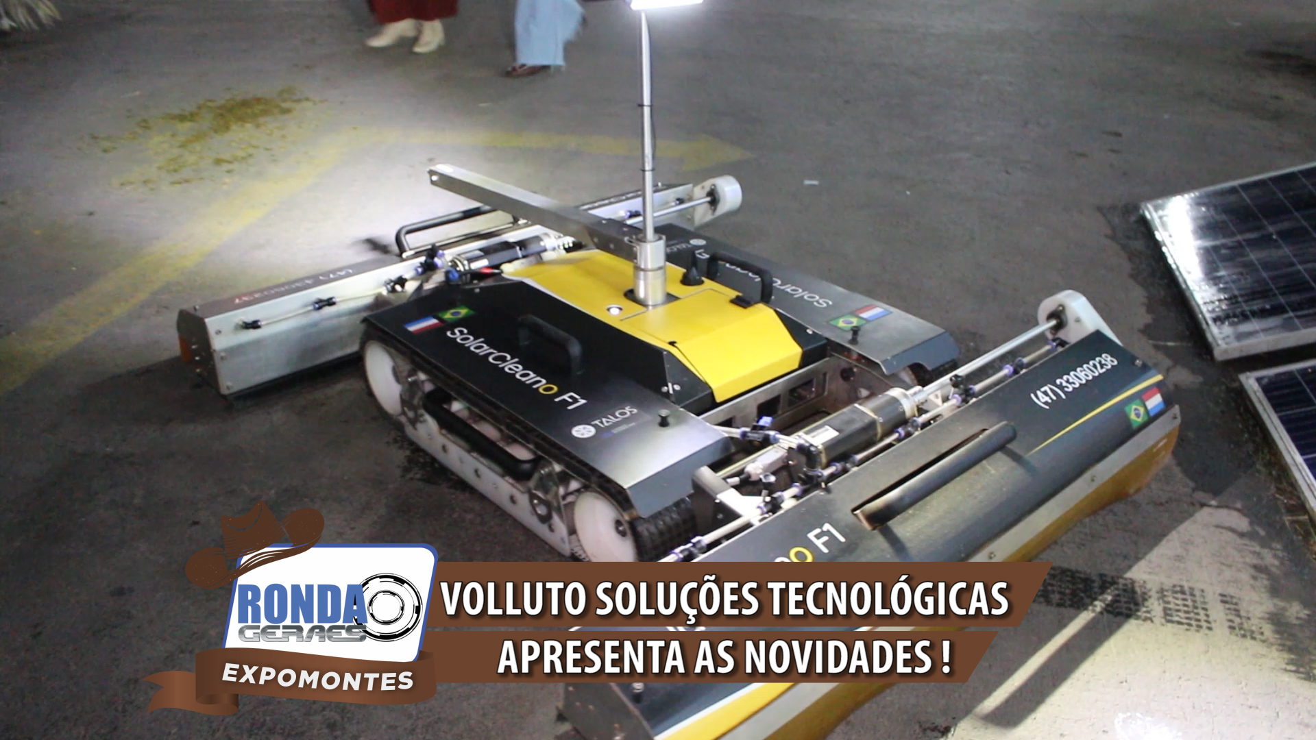 ”Ronda Geraes na Expomontes”: Volluto Soluções Tecnológicas com robôs e limpeza profissional !
