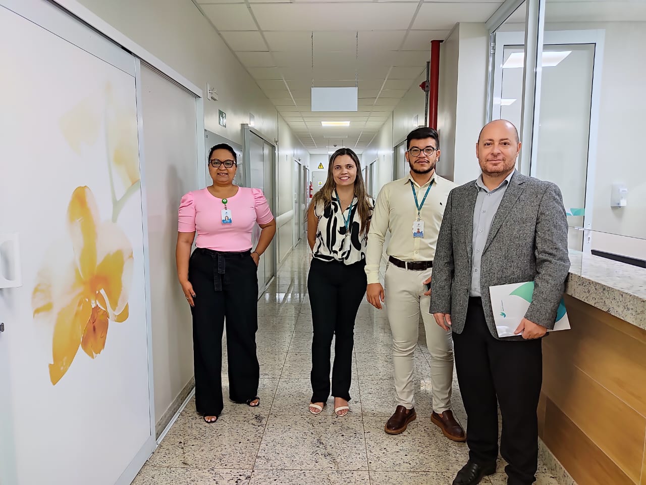 Laboratório Santa Clara conhece nova infraestrutura do Hospital Dilson Godinho