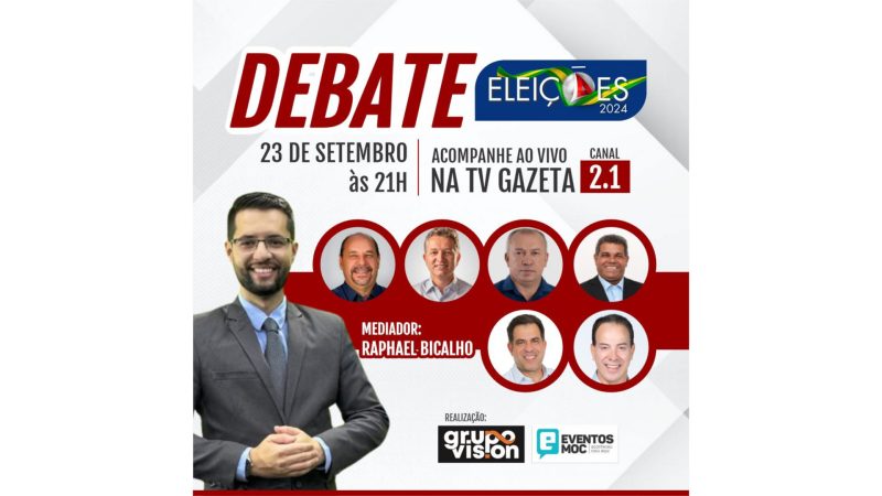 TV Gazeta Norte Mineira apresenta Debate dia 23 de Setembro