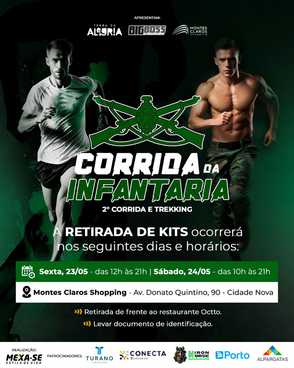 Corrida e Trekking Cross Run do 55º BI aproxima comunidade e Exército em Montes Claros