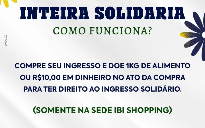 Inteira Solidária na Expomontes 2025 reforça compromisso social da Cia Promoções com a inclusão e a solidariedade