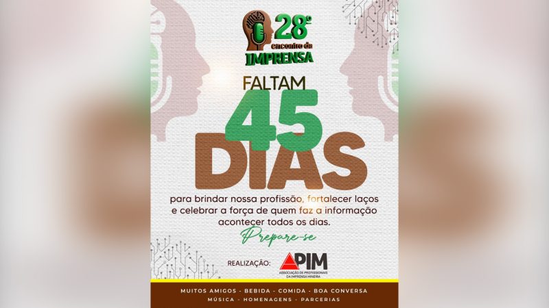 Faltam 45 dias para o 28º Encontro da Imprensa: homenagens, união e valorização da comunicação norte-mineira