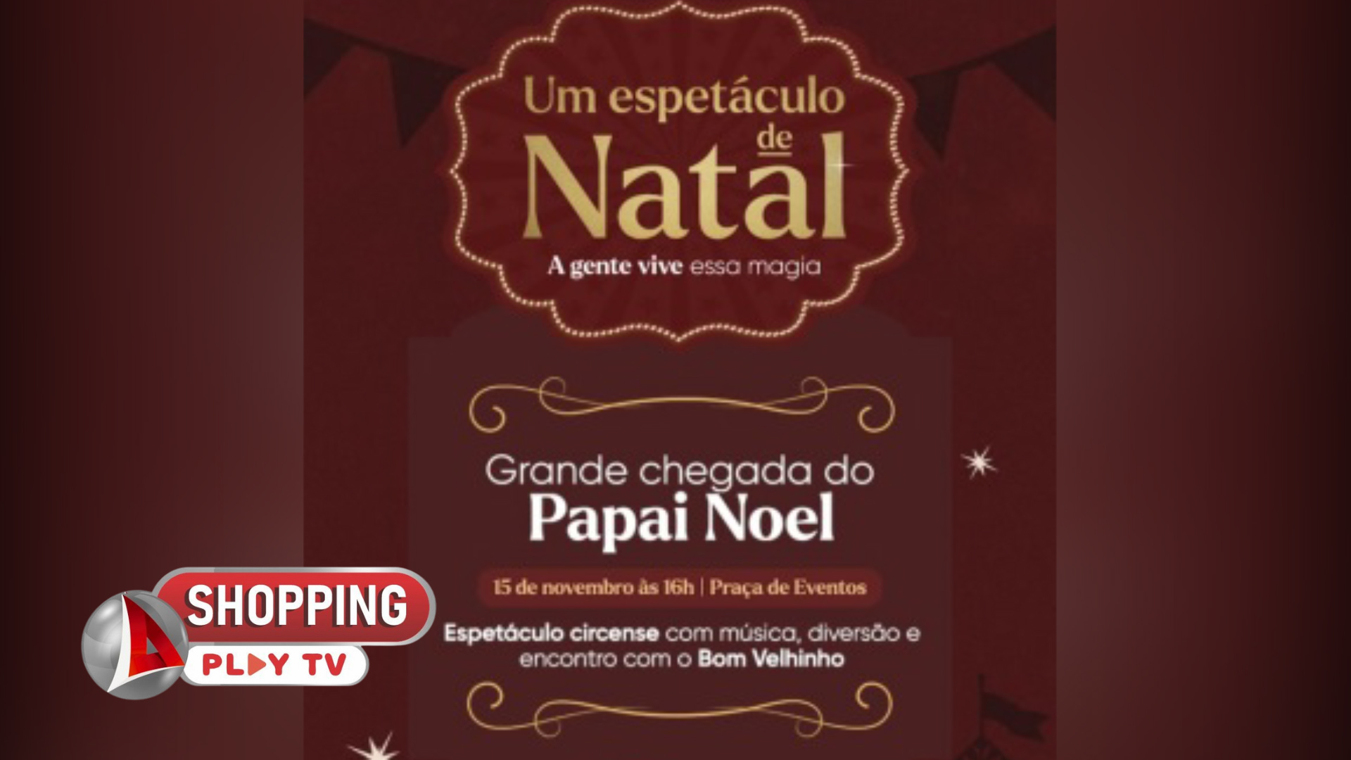 Chegada do Papai Noel promete encantar o público com música, circo e surpresas no Montes Claros Shopping