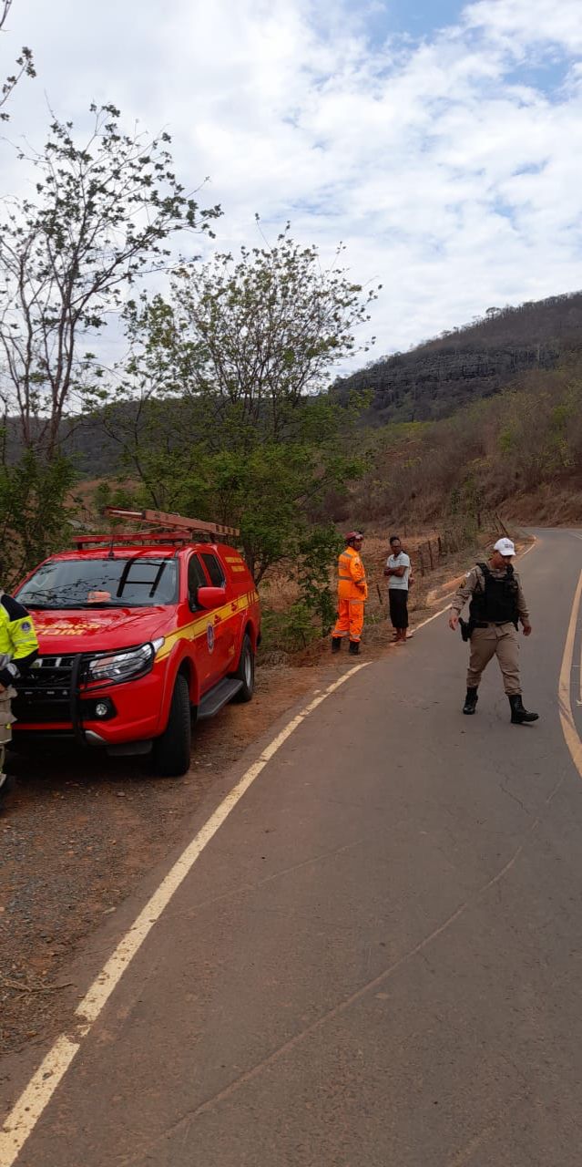 Ciclista morre depois de cair em ribanceira em Zona Rural de Montes Claros