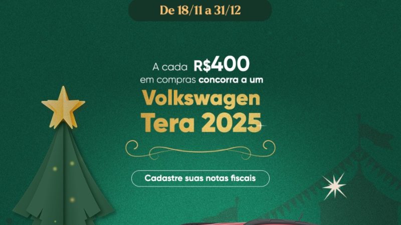 O sonho do carro novo: Montes Claros Shopping sorteia um Volkswagen Tera 0KM neste Natal